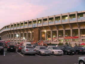 名古屋市瑞穂公園陸上競技場の駐車場