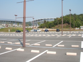 静岡スタジアムエコパの駐車場