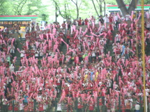 2010.6.13 ビジター側を赤く染めた広島ファン